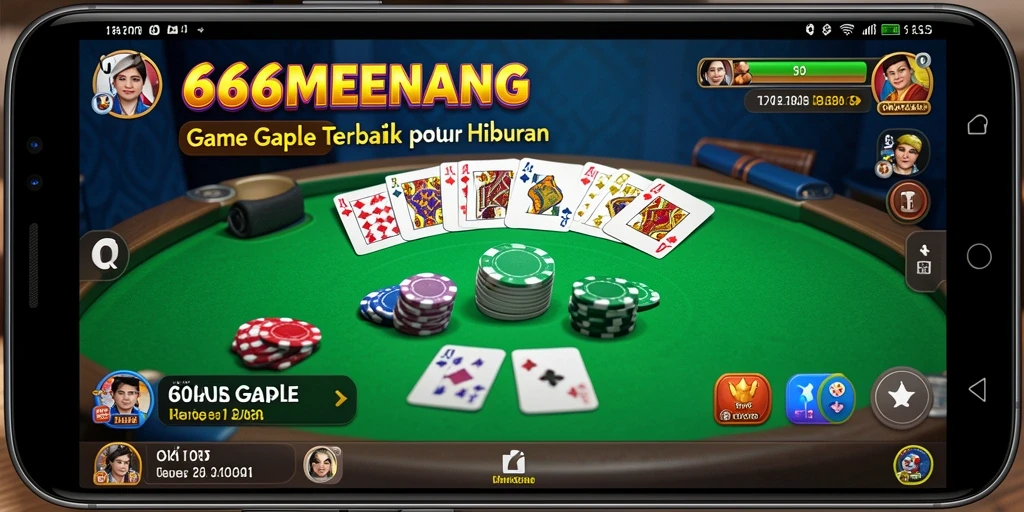 Tampilan gameplay Gaple yang seru dan interaktif di 666MENANG.