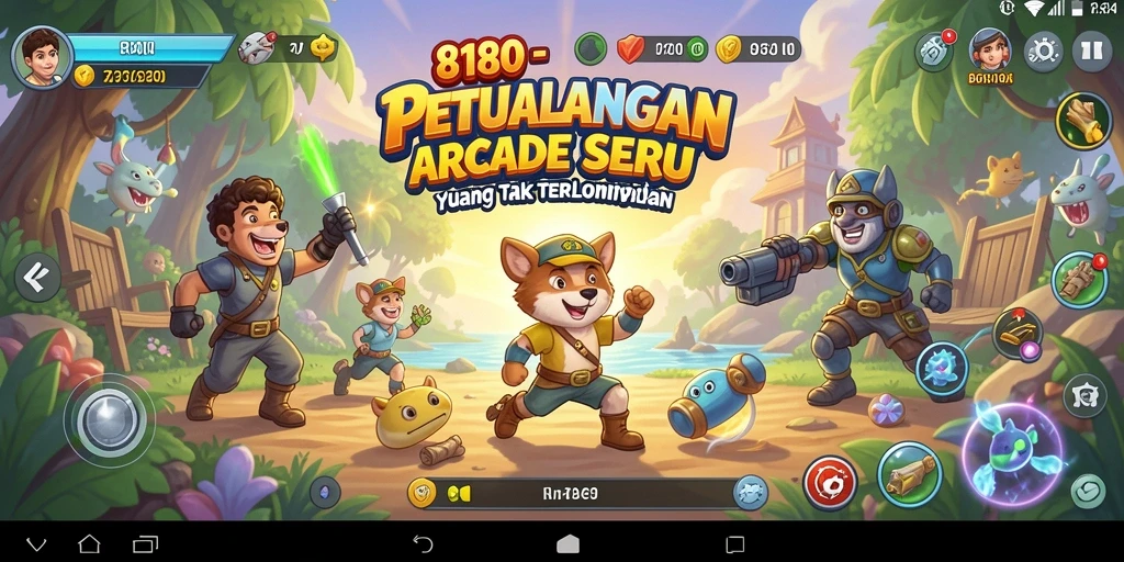 Screenshot menampilkan gameplay seru 8180 dalam kategori Arcade.