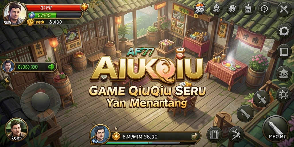 Screenshot gameplay AFK77 menampilkan aksi seru dalam permainan QiuQiu.