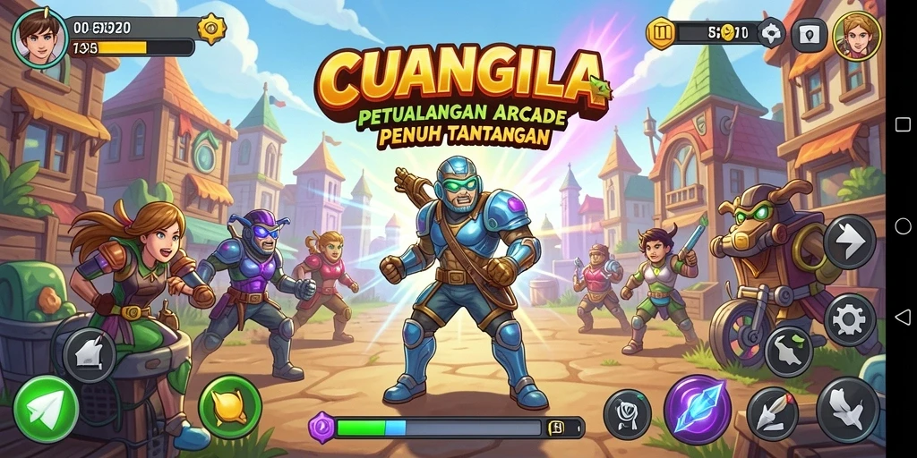 Tampilan gameplay seru di CUANGILA, penuh aksi dan tantangan.