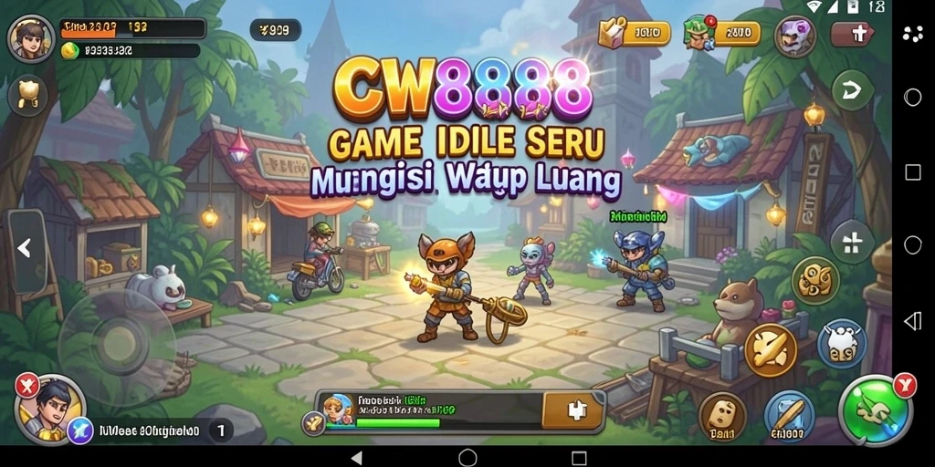 Screenshot CW8888 menunjukkan gameplay yang seru dan santai.