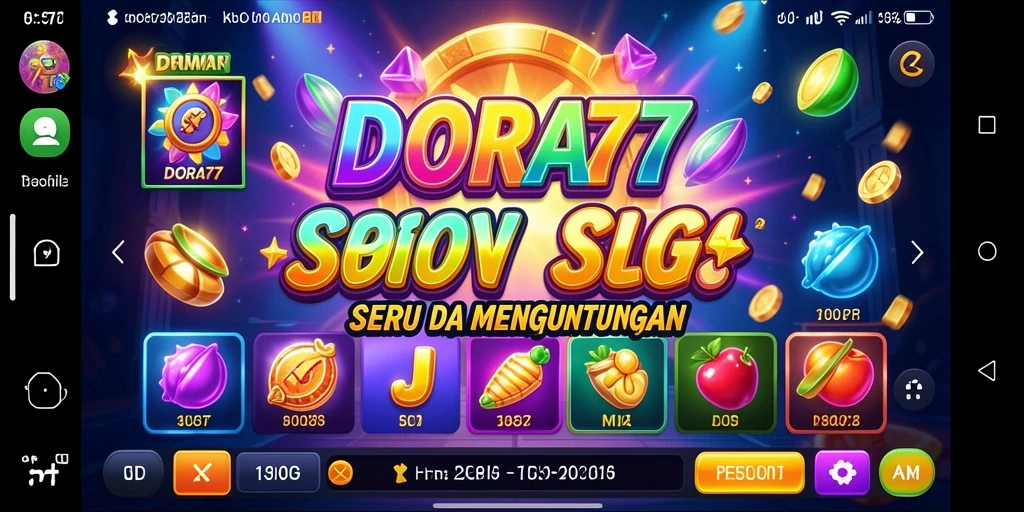 Tampilan menarik dari gameplay Slot di DORA77.