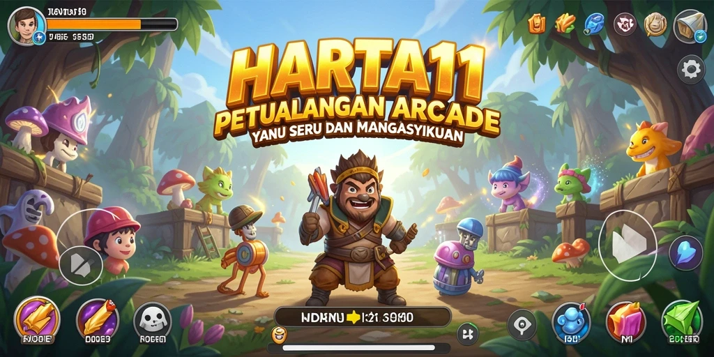 Screenshot HARTA11 menampilkan gameplay Arcade yang seru dan menantang.