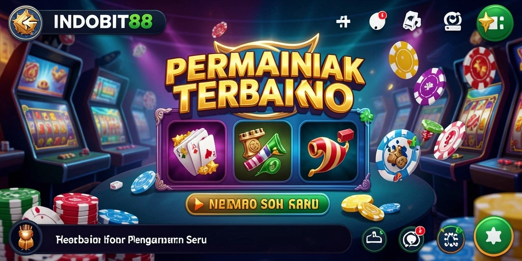 Screenshot tampilan gameplay seru di INDOBIT88 yang menggambarkan suasana Kasino.