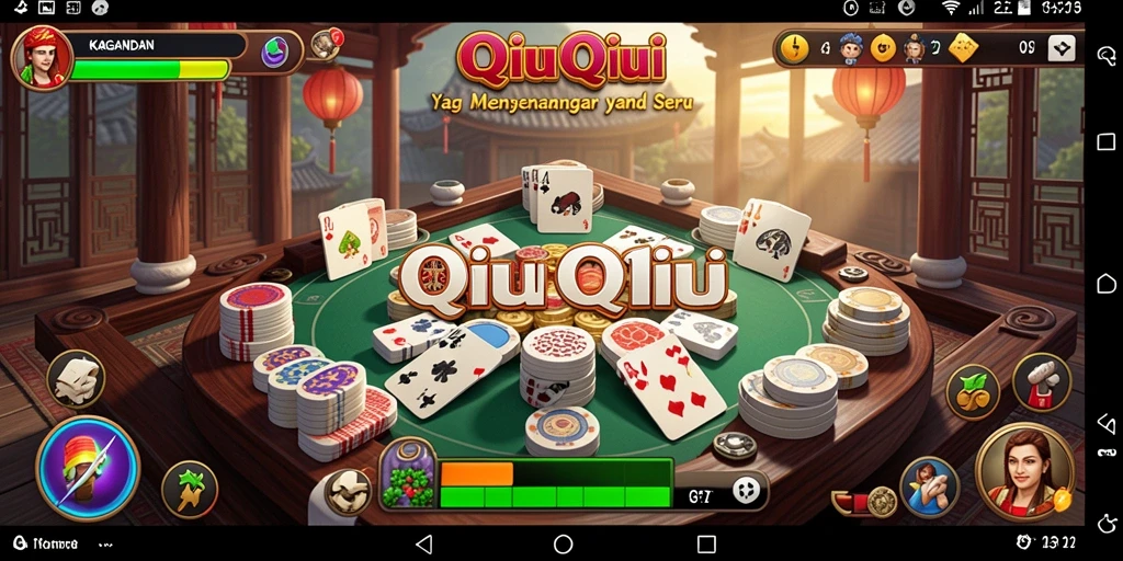 Screenshot gameplay KAGANDAN yang menampilkan suasana QiuQiu yang seru.