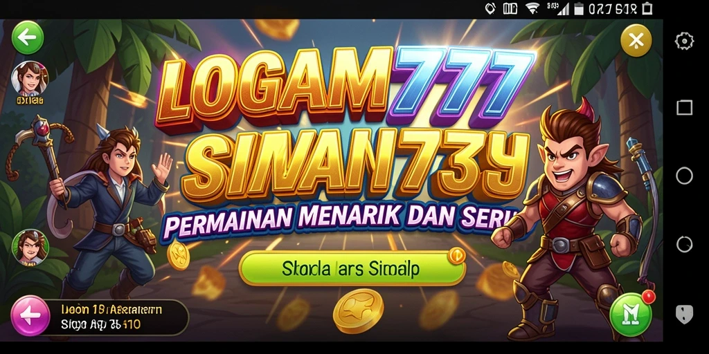 Tampilan gameplay menarik dari LOGAM777 dengan grafis yang menawan.