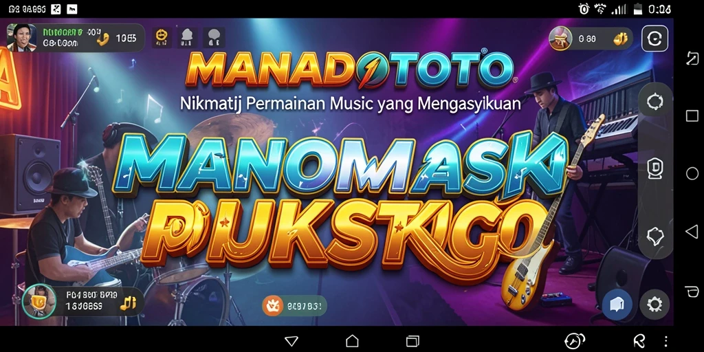 Tampilan gameplay menarik di MANADOTOTO dengan berbagai pilihan lagu.