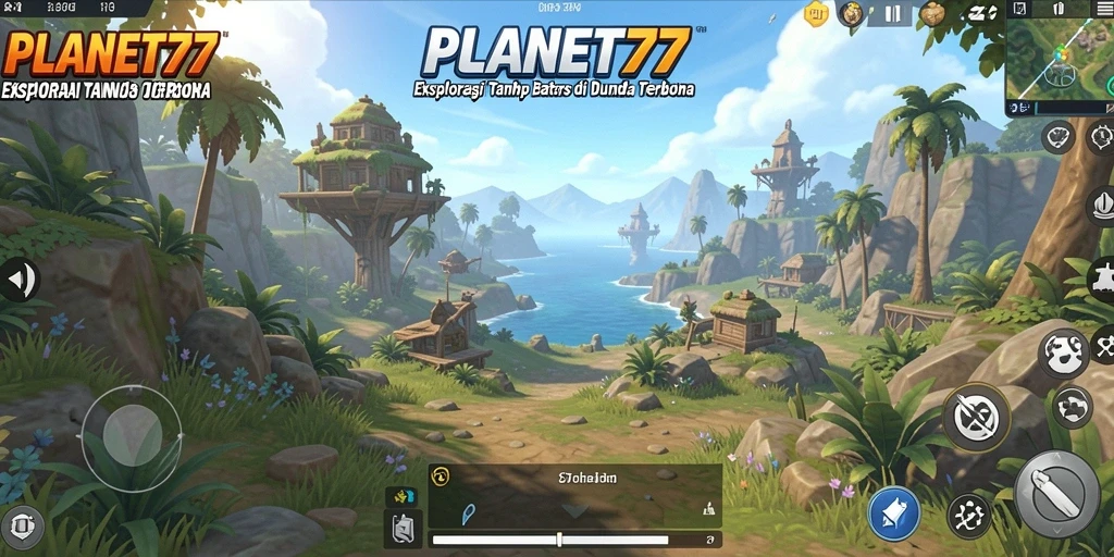 Tampilan gameplay <strong>PLANET77</strong> yang menarik di dunia terbuka.