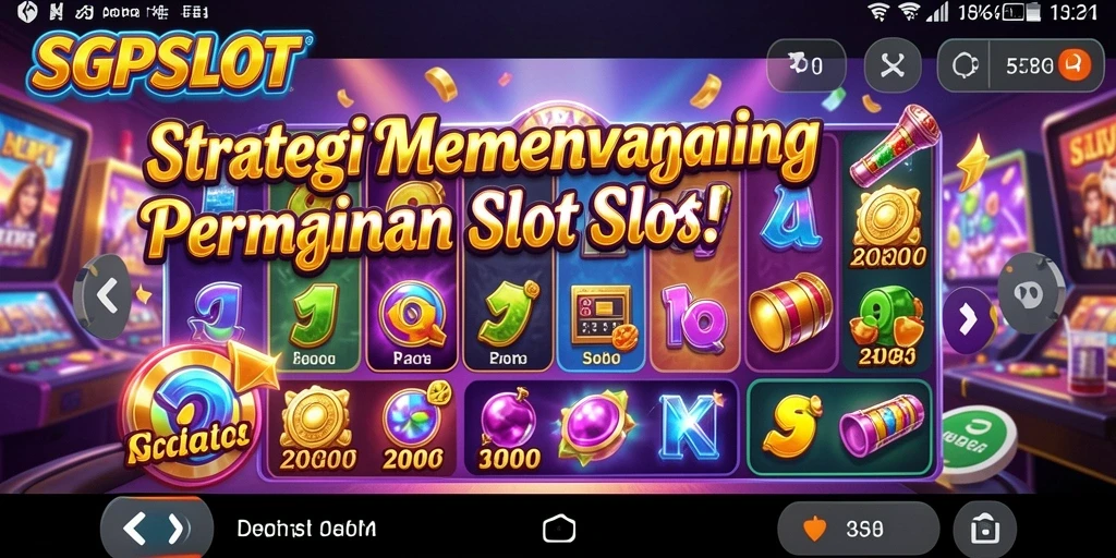 Tangkapan layar gameplay SGPSLOT dengan strategi menarik yang ditampilkan.
